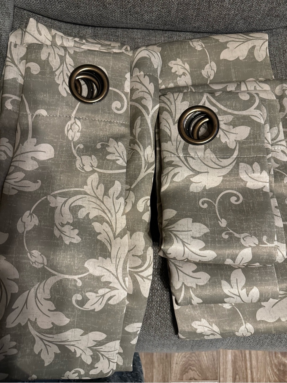Jinchan Green Floral Blackout Curtains 84 x50 Inch Farmhouse Grommet 2 Panels